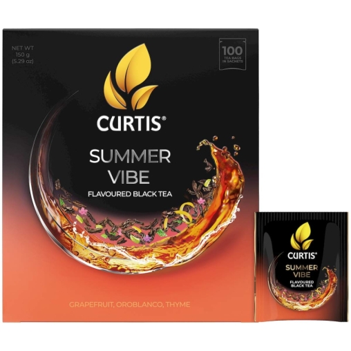 Чай черный Curtis Summer Vibe 100 саше × 1.5 г