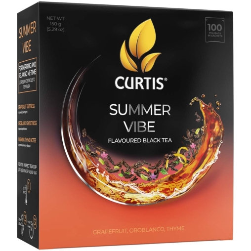 Чай черный Curtis Summer Vibe 100 саше × 1.5 г