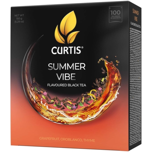 Чай черный Curtis Summer Vibe 100 саше × 1.5 г