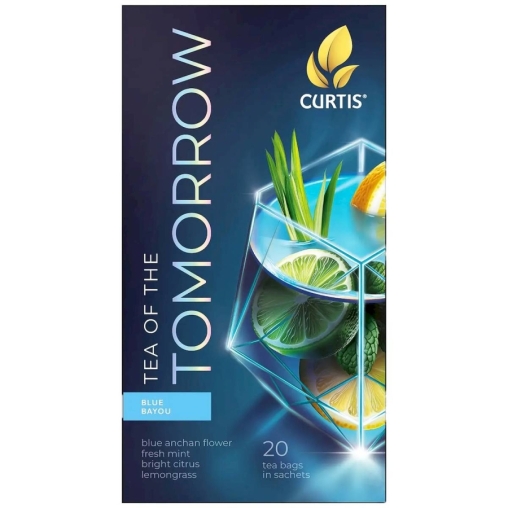 Чай Curtis Tea of the Tomorrow BLUE BAYOU синий 20 саше × 1.5 г