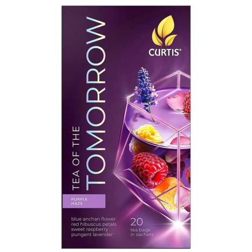Чай Curtis Tea of the Tomorrow PURPLE HAZE фиолетовый 20 саше × 1.5 г