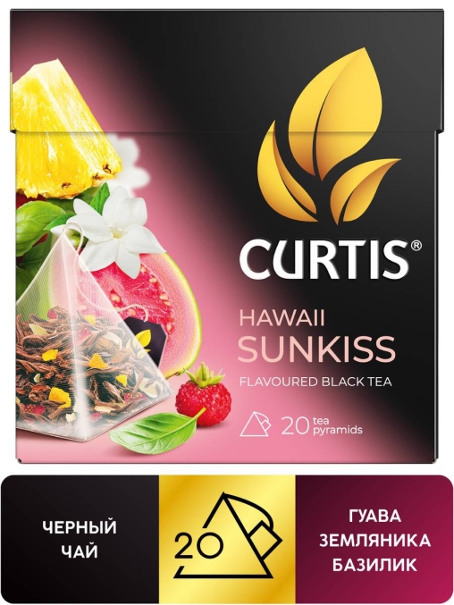 Чай черный ароматизированный Curtis HAWAII SUNKISS 20 пирам. × 1,7 г