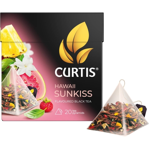 Чай черный ароматизированный Curtis HAWAII SUNKISS 20 пирам. × 1,7 г
