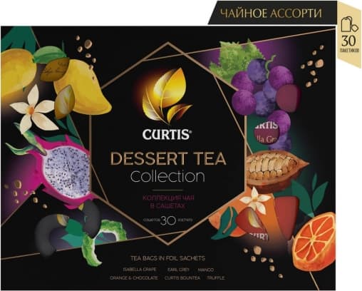 Набор Curtis Dessert Tea Collection ассорти 6 × 5 пакетиков 58,5 г