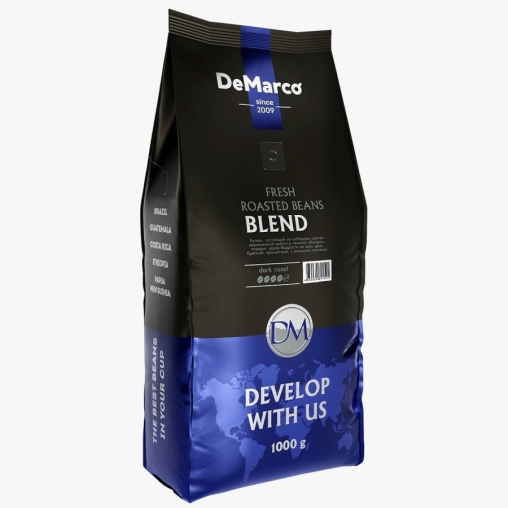 Кофе в зернах DeMarco Fresh Roasted Beans Blend 6 1000 г
