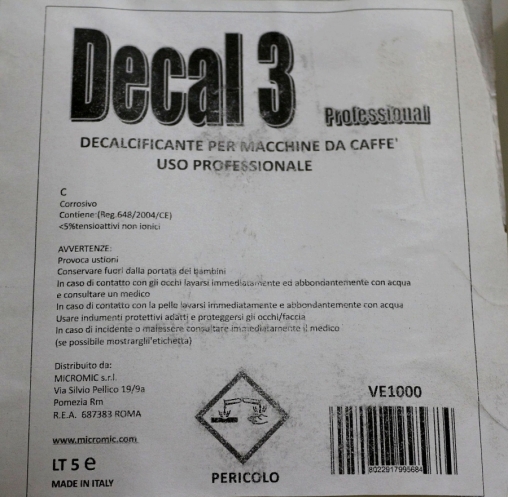 Decal 3 Professional descaler для удаления накипи 5000 мл канистра
