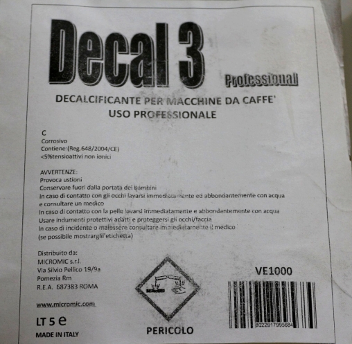 Decal 3 Professional descaler для удаления накипи 5 л канистра