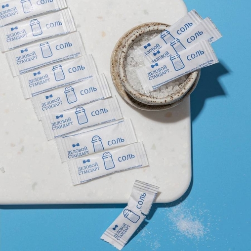 Соль Деловой стандарт пищевая Экстра в стиках 1 г ×800 шт.