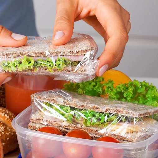 Пищевая полиэтиленовая пленка Десногор 450 мм × 200 м толщиной 5.5 мкм