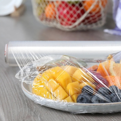 Пищевая полиэтиленовая пленка Десногор 300 мм × 200 м толщиной 7 мкм ОСОБО ПРОЧНАЯ