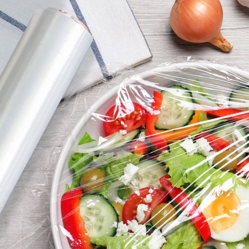 Пищевая полиэтиленовая пленка Десногор 300 мм × 200 м толщиной 7 мкм ОСОБО ПРОЧНАЯ