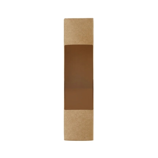 Упаковка для сэндвича DoECO SANDWICH 40 Крафт с окном 125×125×40 мм