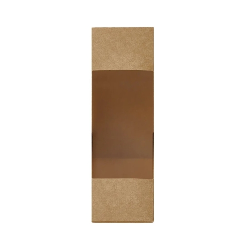 Упаковка для сэндвича DoECO SANDWICH 50 Крафт с окном 127×127×50 мм