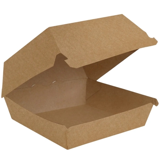 Коробка для бургера BURGER L 120×120×70 мм Крафт Коробка для бургера BURGER L 120×120×70 мм Крафт