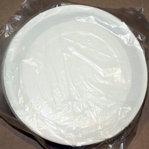 Тарелка бумажная DoECO PLATE 180 W Белая d=180 мм