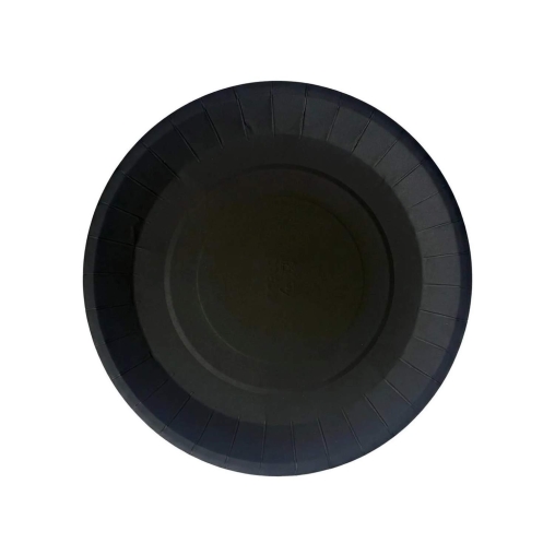 Тарелка бумажная DoECO PLATE 180 Черная d=180 мм