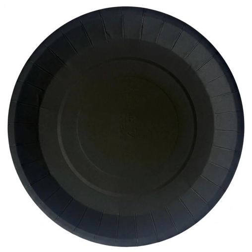 Тарелка бумажная DoECO PLATE 230 Черная d=230 мм