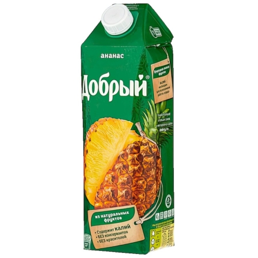 Добрый сок Ананас 1000 мл тетрапак с крышкой