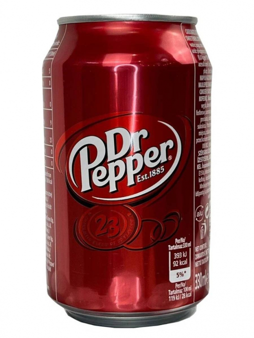 Газированный напиток Dr Pepper Польша 330 мл ж/б