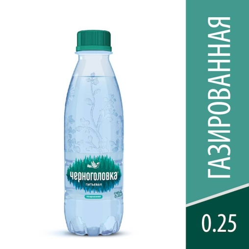 Вода Черноголовка газированная 250 мл ПЭТ