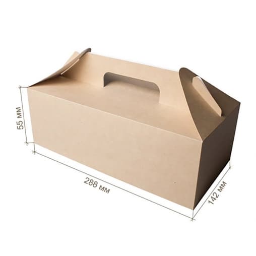 Коробка с ручкой ECO Box with нandle 288×142×55 мм