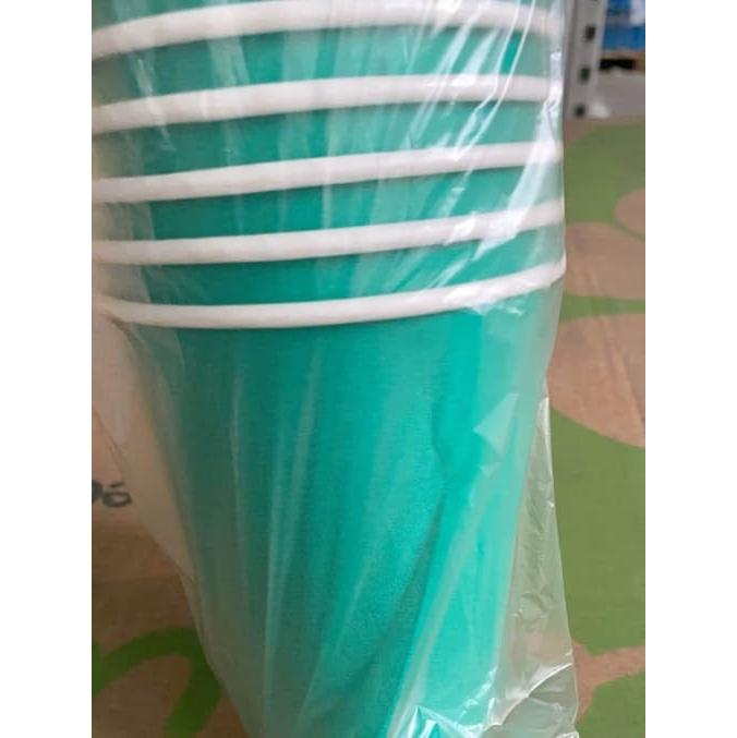 Бумажный стакан Eco Cups Зеленый d=90 400 мл