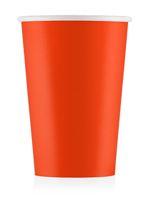Бумажный стакан Eco Cups Оранжевый d=90 400 мл