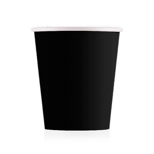 Бумажный стакан ECO CUPS Черный d=73 175мл