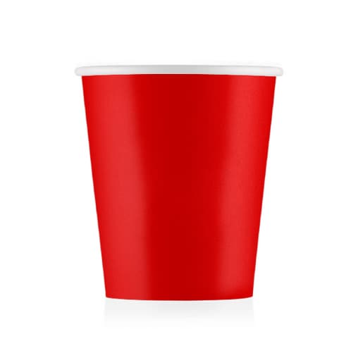 Бумажный стакан ECO CUPS Красный d=73 175 мл