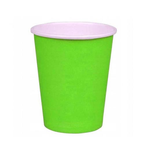 Бумажный стакан ECO CUPS Салатовый d=80 250мл