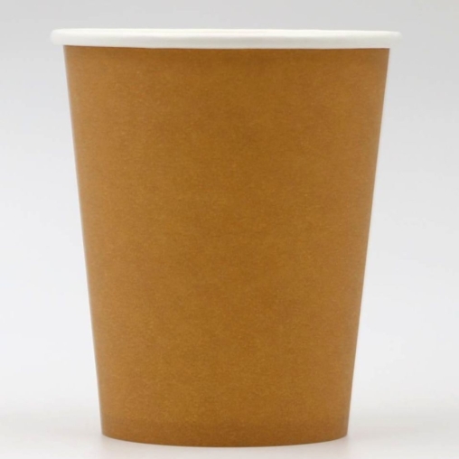 Бумажный стакан ECO CUPS Темный крафт d=80 250 мл
