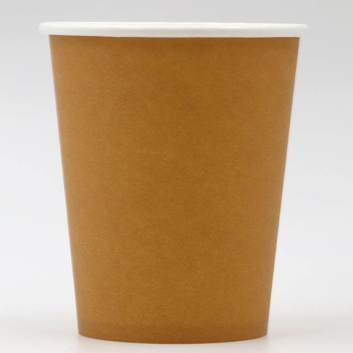 Бумажный стакан ECO CUPS Темный крафт d=80 250 мл