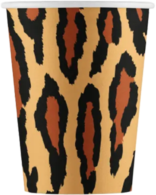 Бумажный стакан EcoCups Наш Леопард d=80 250 мл