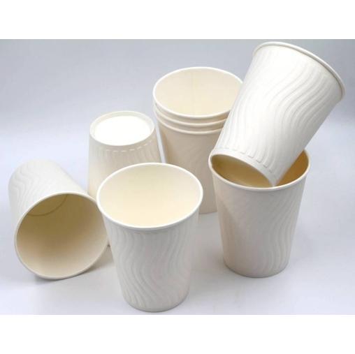 Бумажный стакан Eco Cups конгрев Белая Волна d=90 350 мл