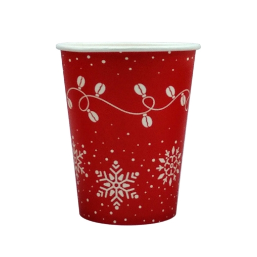 Бумажный стакан EcoCups Кофейная гирлянда d=80 250 мл