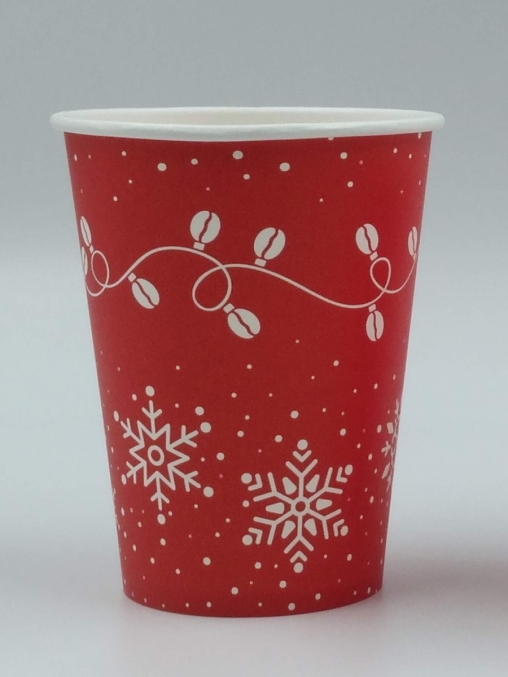 Бумажный стакан EcoCups Кофейная гирлянда d=90 350/400 мл