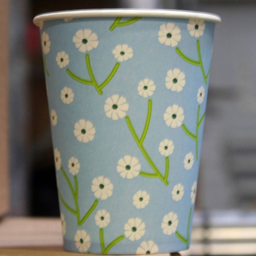 Бумажный стакан EcoCups ЛУГ d=80 250 мл
