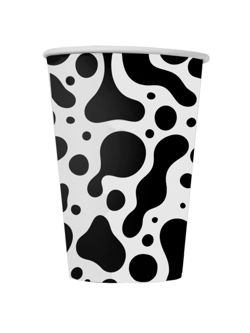 Бумажный стакан EcoCups НАША КОРОВА d=90 350/400 мл