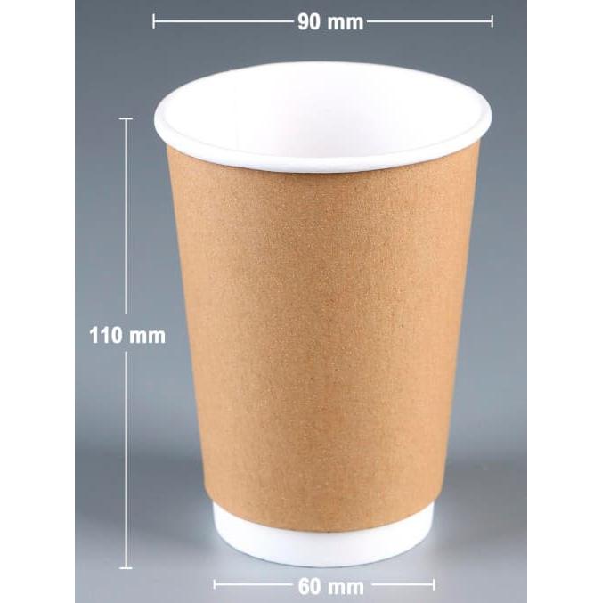 Двухслойный стакан Ecopak крафт d=90 350 мл