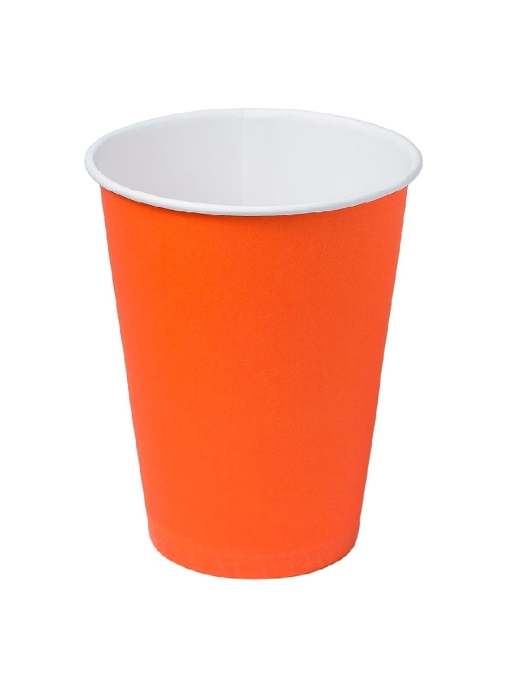 Бумажный стакан Ecopak Оранжевый d=80 250 мл