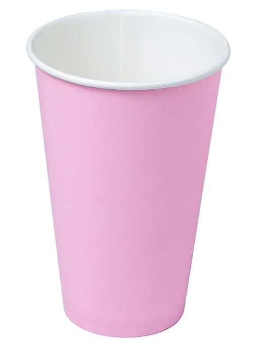 Бумажный стакан Ecopak Розовый d=90 450 мл