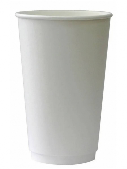 Бумажный 2-слойный стакан Энергопак Белый d=90 450 мл