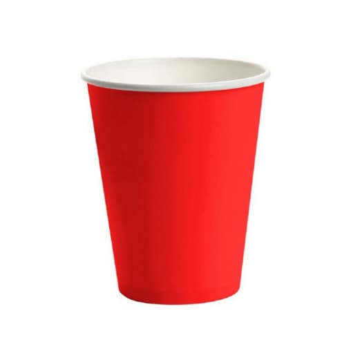 Бумажный стакан Энергопак Красный d=80 250 мл