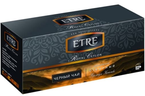 Чай черный Etre Royal Ceylon 25 пак. × 2 г