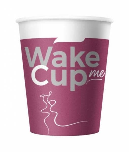 Бумажный стакан Wake Me Cup d=70 165 мл