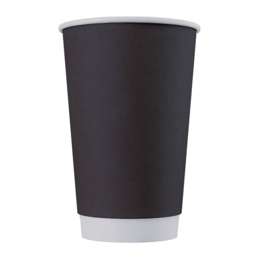 Бумажный 2-слойный стакан Черный d=90 400 мл