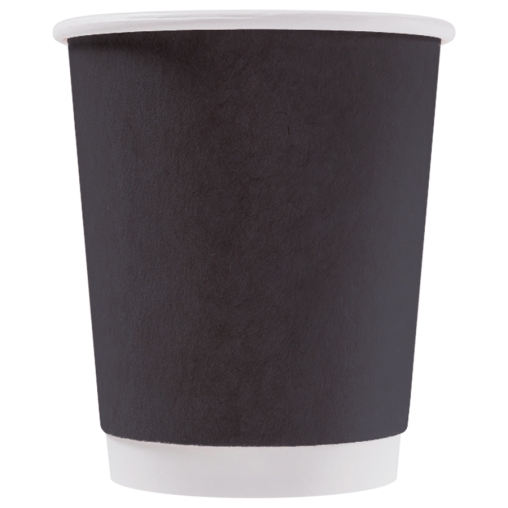 Бумажный 2-слойный стакан Черный d=80 250 мл