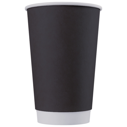 Бумажный 2-слойный стакан Черный d=90 400 мл