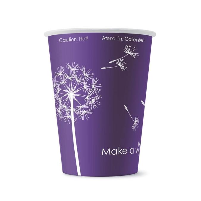Бумажный стакан Make a wish d=90 300 мл