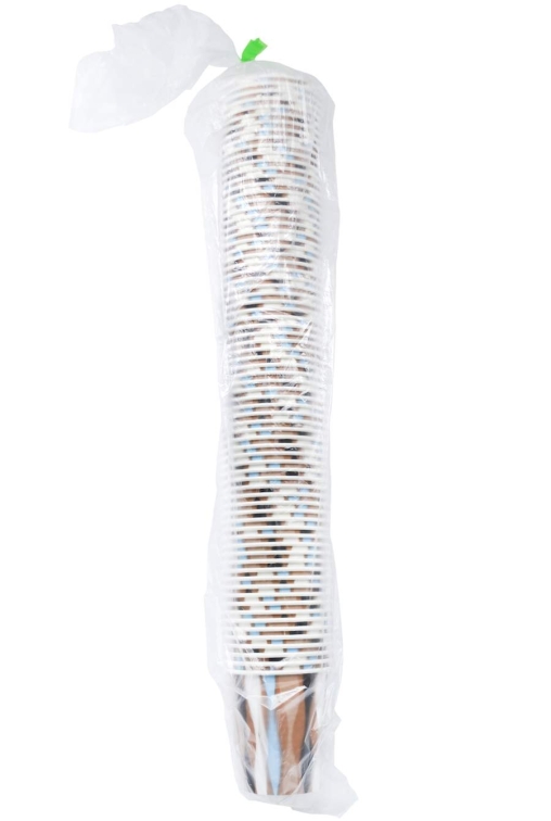 Бумажный стакан с конгревом Волны Stripes d=80 250 мл